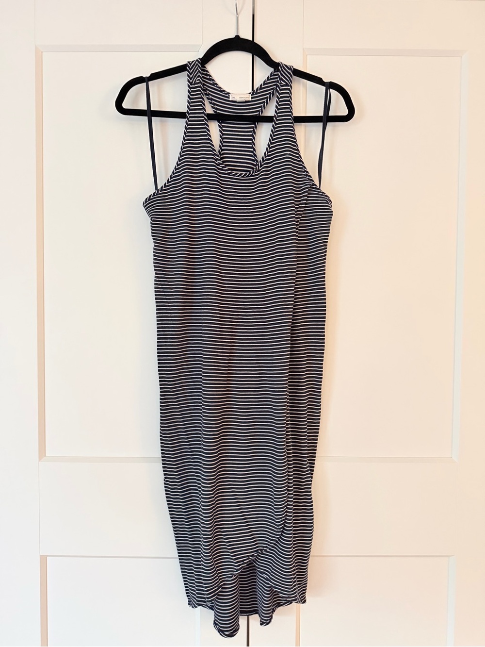 GAP Navy and White Striped Racerback Mini Dress